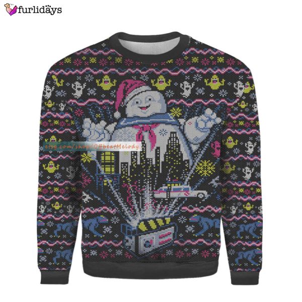 Ghostbusters Santa Ugly Christmas Sweater, Ghostbusters Fans Ugly Sweater Over Print, 2022 Christmas Ugly Sweater 3D Hoodie Sweatshirt