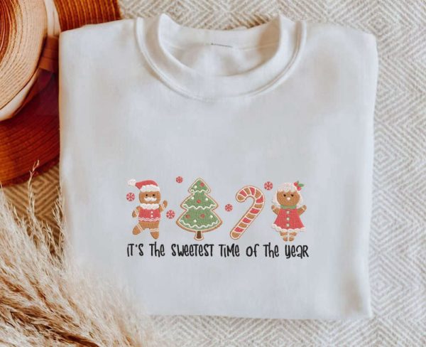 Gingerbread Cookies Sweatshirt, Gingerbread Lover Gift, Christmas Sweater