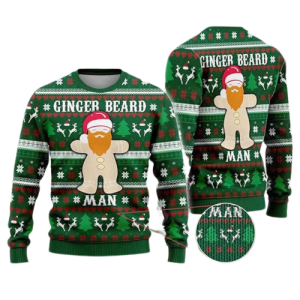 gingerbread man ugly christmas sweaters for women gingerman crew neck sweatshirt 1.png