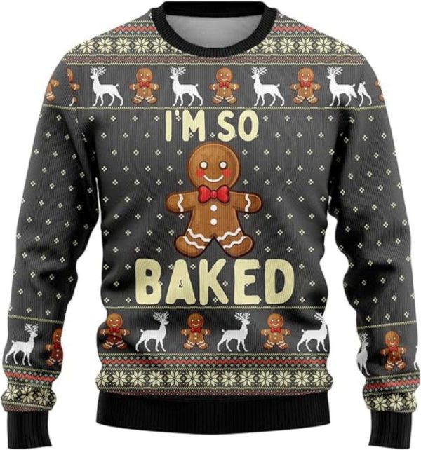 Gingerbread Man Ugly Christmas Sweaters, Unisex Crewneck Sweater, Gift For Christmas