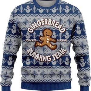 Gingerbread Man Ugly Christmas Sweaters For…
