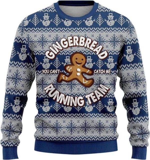 Gingerbread Man Ugly Christmas Sweaters For Women, Gingerman Crew Neck Sweatshirt