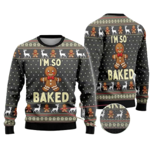 Gingerbread Man Ugly Christmas Sweaters, Unisex…