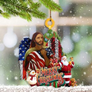 God Bless America Ornament Merry Christmas…