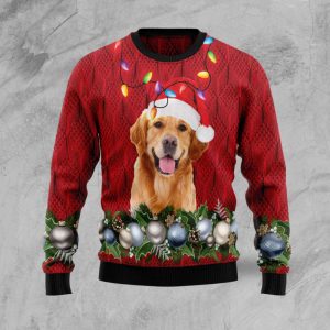 Golden Retriever Christmas Beauty Ugly Christmas…