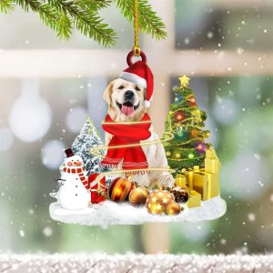 Golden Retriever Ornament Golden Retriever Christmas…