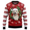 Golden Retriever Wearing Santa’s Hat Ugly Christmas Sweater, Gift For Christmas