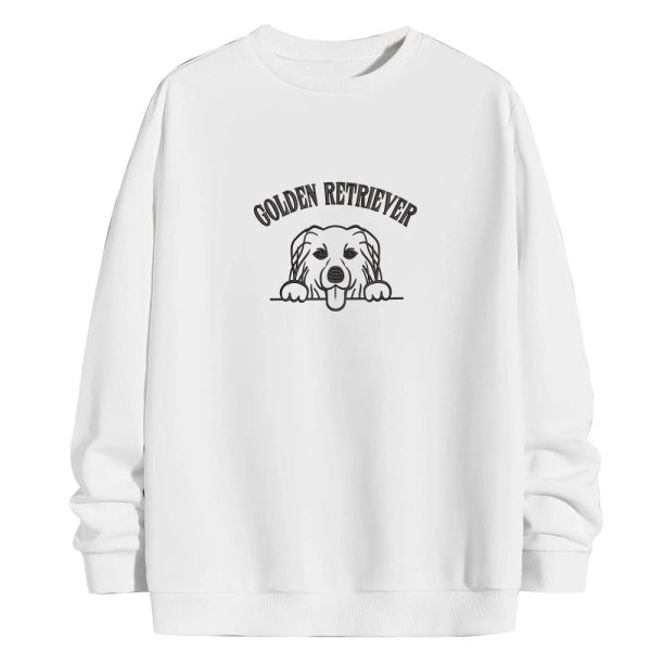 Golden Rterieye Sweatshirts, Embroidered Sweatshirts, For Dog Lovers