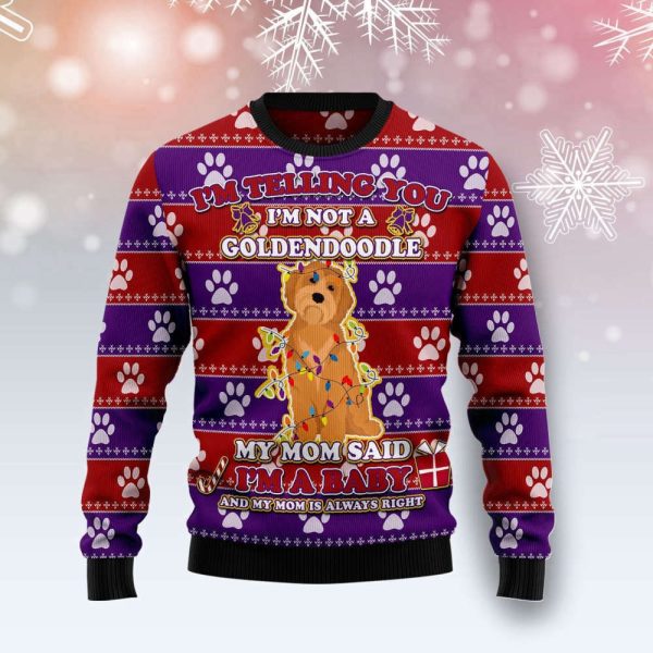 Goldendoodle Baby Christmas T249 Ugly Christmas Sweater – Noel Malalan