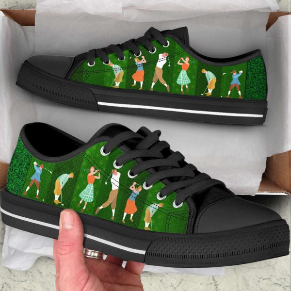 Golf People Play Low Top Shoes Canvas Print Lowtop Trendy Fashion
