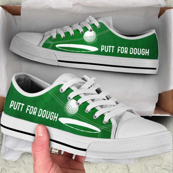 Canvas Print Golf Putt For Dough Shoes – Trendy Low Top Fashion