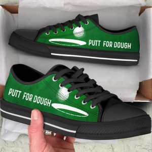 golf putt for dough low top shoes canvas print lowtop trendy fashion casual shoes gift for adults.jpeg