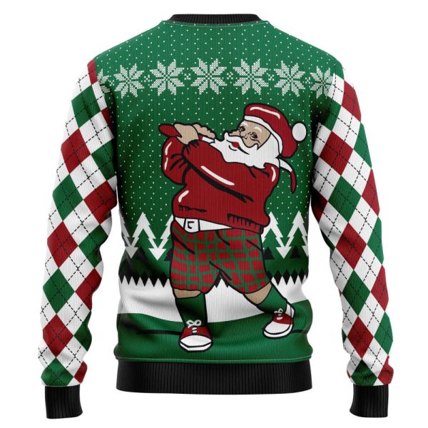 Golfer Santa G5925 Ugly Christmas Sweater – Noel Malalan Signature