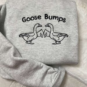 Goose Bumps Embroidered Sweatshirt 2D Crewneck…