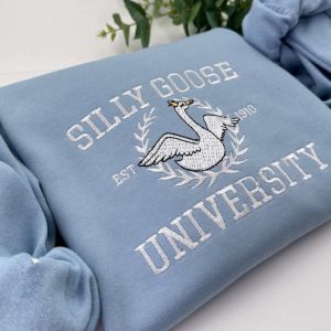 Goose University Embroidered Sweatshirt 2D Crewneck…