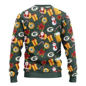 green bay packers santa claus snowman christmas ugly sweater gift for christmas 1 1.jpeg