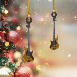 Guitar Bass 130 Christmas Ornament Music…