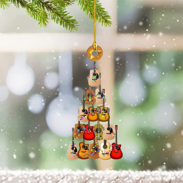 Guitar Christmas Ornament Guitar Player Ornament Christmas Tree Decorations