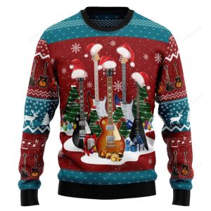 Guitar Christmas Ugly Christmas Sweater –…