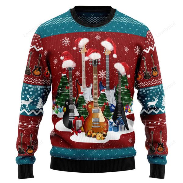 Guitar Christmas Ugly Christmas Sweater – Best Gift For Christmas
