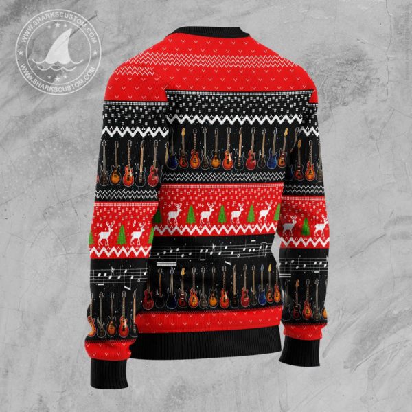 Guitar Xmas D2610 Ugly Christmas Sweater – Noel Malalan Signature