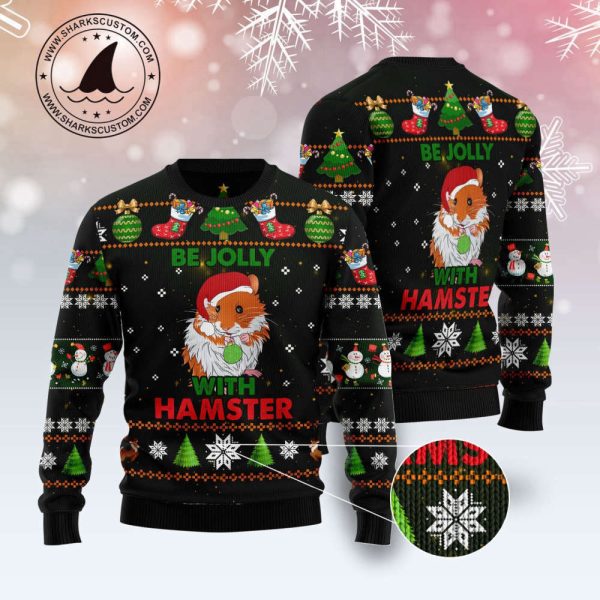 Hamster Be Jolly TY1811 Ugly Christmas Sweater – Noel Malalan Signature