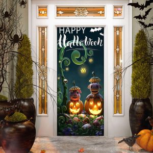 Happy Halloween Door Cover Decorations for…