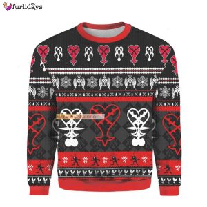 Heartless Emblem Merry Christmas Ugly Sweater,Heartless…