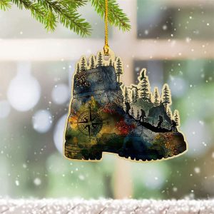 Hiking Boot Christmas Ornament Xmas Tree…