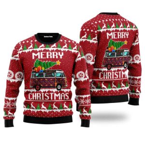 hippie car merry christmas ugly christmas sweater for men women adult us4774 ugly sweater gift for lover.jpeg