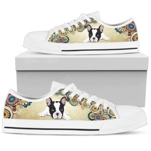 Hippie Style French Bulldog Low Top…