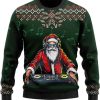 Holy Ugly Christmas Sweater, Santa Mens Funny Ugly Sweater Gift For Christmas