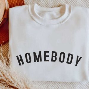 Homebody Embroidered Sweatshirt 2D Crewneck Sweatshirt…