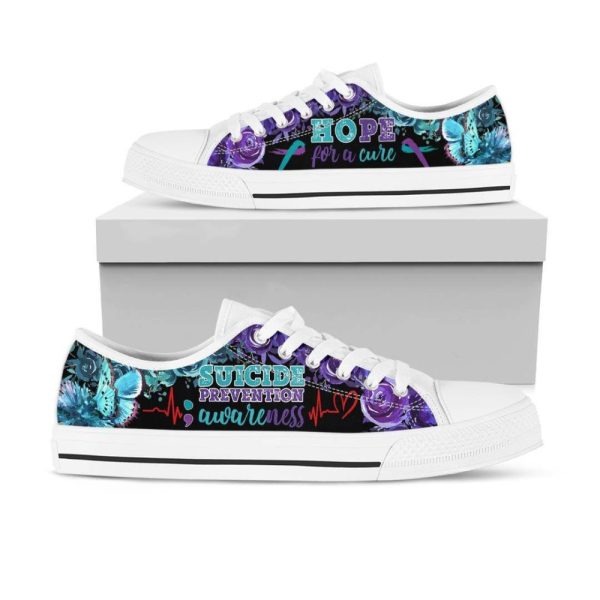 Hope for a cure Suicide Prevention Low Top Shoes YPH8