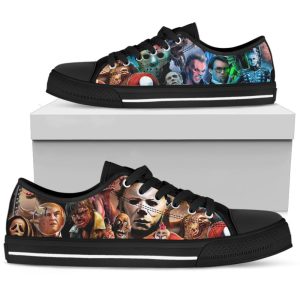 Horror Characters Low Top Shoes Custom…