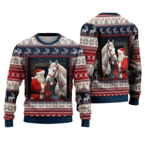 horse lovers ugly christmas sweaters horse mens crew neck sweater for horse lover.png