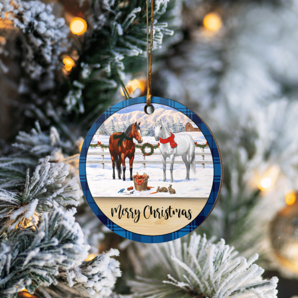 Horse Merry Christmas Ornament Decorations Horse Ornament For Christmas Tree Gift