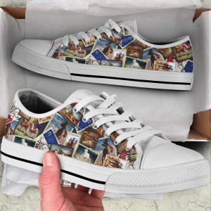 horse stamp collection low top shoes canvas print lowtop casual shoes gift for adults.jpeg