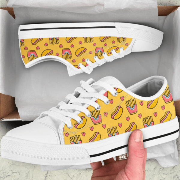 Spice Up Your Style with Hot Dog Low Top Shoes – PN206490Sb
