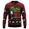 HT92801 Red Wine Mama Ugly Christmas Sweater by Noel Malalan
