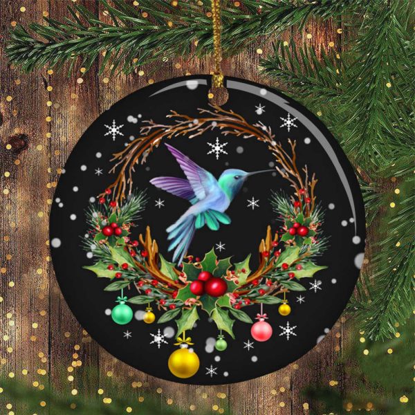 Hummingbird Christmas Ornament For Christmas Tree Hanging Ornament Tree
