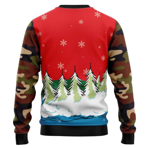 Hunting Santa Christmas T2810 Ugly Christmas Sweater – Noel Malalan