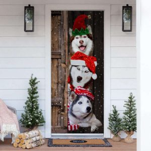 Husky Christmas Door Cover – Best…