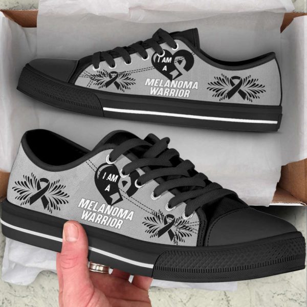 I Am A Melanoma Shoes Warrior Low Top Shoes Canvas Shoes – Trendy Fashion