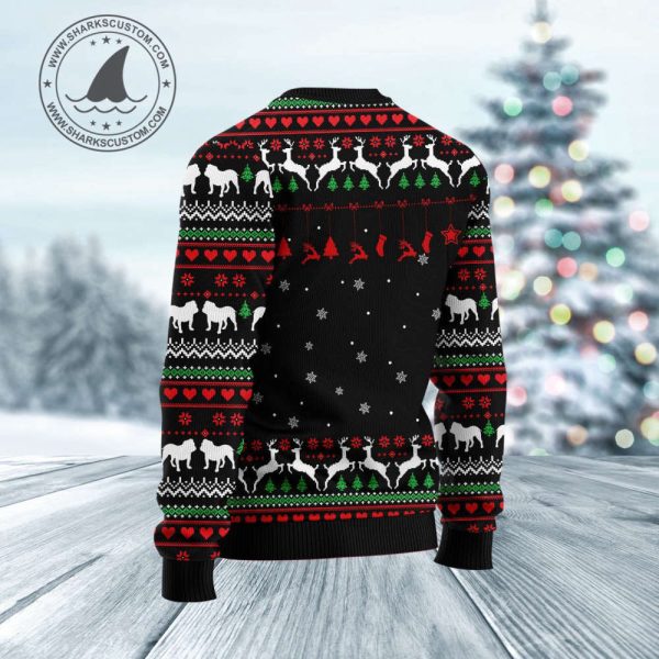 I’m Not Single I Have A Bulldog Ugly Christmas Sweater, Gift For Christmas