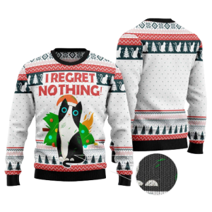 i regret nothing cat ugly christmas sweater for men and women .png