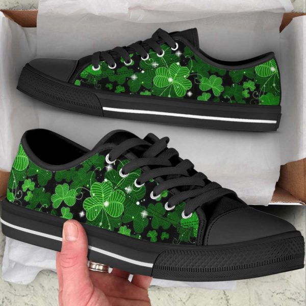 Irish Shamrock Light Low Top Shoes Canvas Print Lowtop Casual Shoes Gift