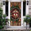 Jesus in Our Hearts Door Cover, Religious Door Decorations, Gift for Christian