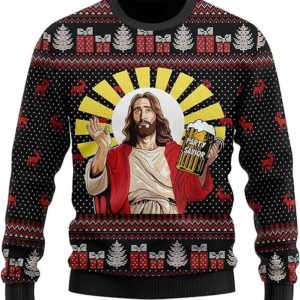 Jesus Ugly Christmas Sweater For Women,…