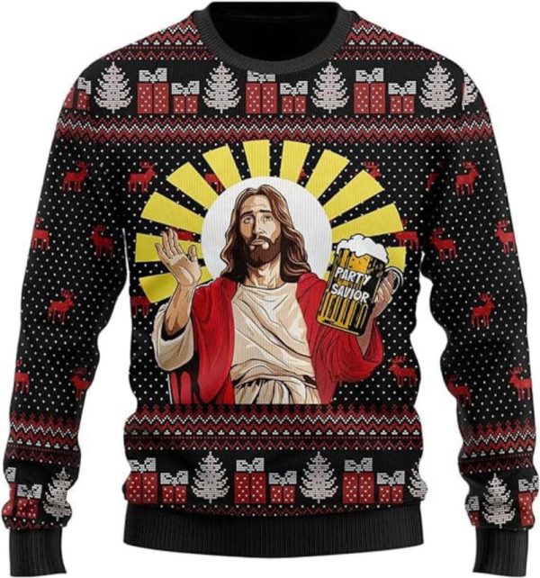 Jesus Ugly Christmas Sweater For Women, Christian Ugly Sweater For Christmas